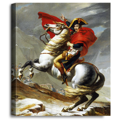Napoleon Crossing the Alps First Versailles version The World Classic Art Reproductions, Giclee Canvas Prints Wall Art for Home Decor