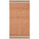 Desai Geometric Handwoven Jute/Sisal Orange/Natural Area Rug
