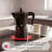 Magefesa Kenia Noir Stovetop Espresso Moka Pot, 3-Cup/5 oz, Italian Coffee Maker for Cuban Coffee, Extra-Thick Aluminum, Heat-Resistant Handle, Greca Coffee Maker-129211933-15270164