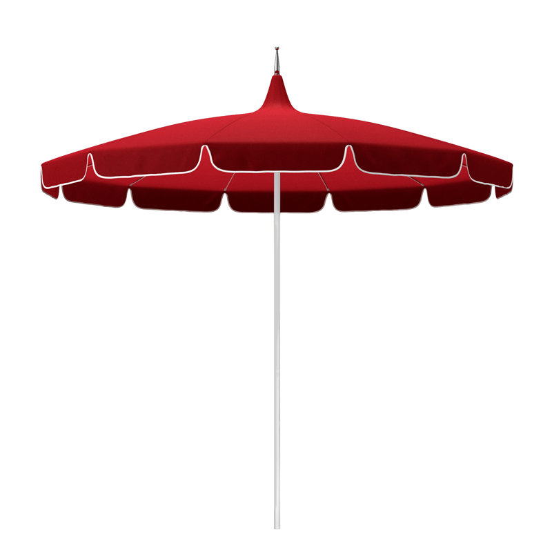 8.5 patio umbrella MASTERCANOPY 9FT Olefin Valance 5-Year-Non-Fading 8 Fiberglass Ribs standing design PURPLE LEAF 8 ft. Square