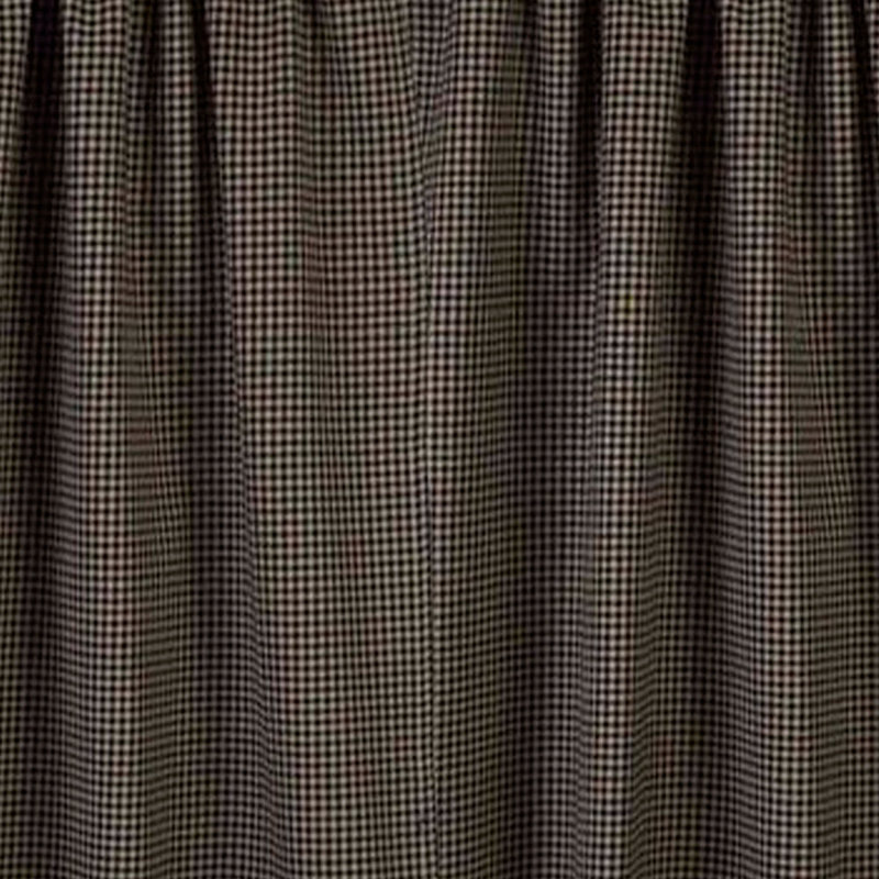Rideau simple 100% coton Calderdale, Noir