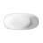 Freestanding Solid Surface Soaking Bathtub Matte White