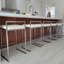 Tabouret de comptoir rembourré avec structure en métal - ensemble 4-1594029595-1594029594