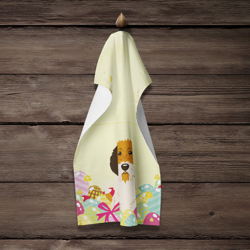 Chiffons rectangulaire basset griffon bruxellois vendéen de pâques œufs