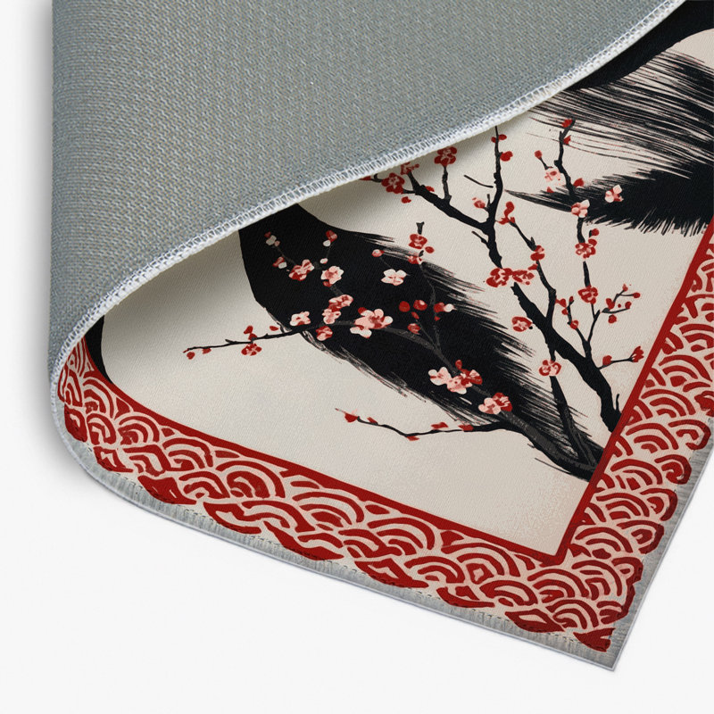 Tapis intérieur et extérieur Petal Ribbons, Rectangle 1 pi 6 po x 2 pi 6 po