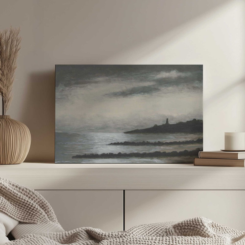 «Cold Harbor I» par Michael Willett, reproduction d'art sur toile, Tanné, Impression dans un cadre flottant sans passe-parto