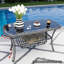 Mobilier de patio moderne de style piscine: PE, table en verre trempé, ensemble de 4 coussins d'extérieur avec-1142674158