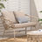 Backyard Chill Area : With Padding, 48.5"W X 28.25"D 28.75"H, Assembly Required, 600 Lbs Weight Bearing Ability Outdoor Lounge Woven Cushioning, 48.50"W Support