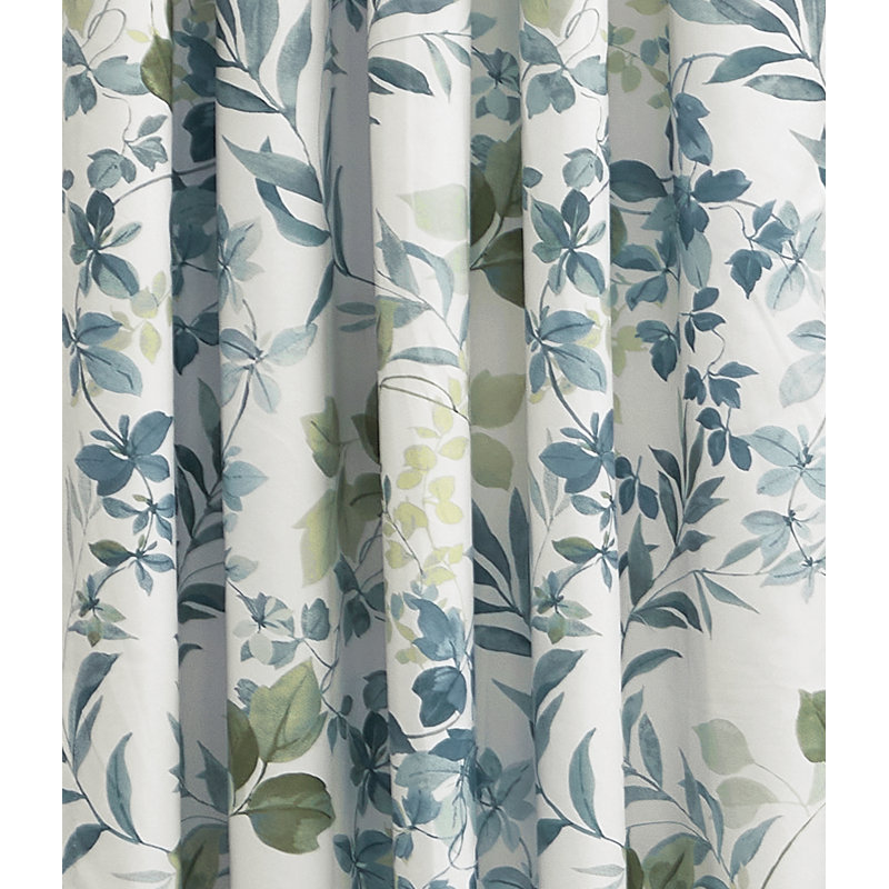 Rosewood Elwood Curtain Panel Pair, Blue Leaf