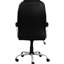 Hauteur réglable, similicuir noir, chaise de bureau pivotante, travail sur ordinateur, ergonomique, structure en bois d'ingénierie, rotation à 360 degrés, inclinaison de 15 po, siège réglable, fonctions réglables, accoudoirs rembourrés,