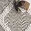 Tapis beige / ivoire en laine à motif treillis texturé River-1369891873