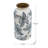 5.3X5.3X10.2" Flower Vase With Floral Pattern