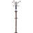 73" Tall Chrome And Wood Coat Rack-726403002