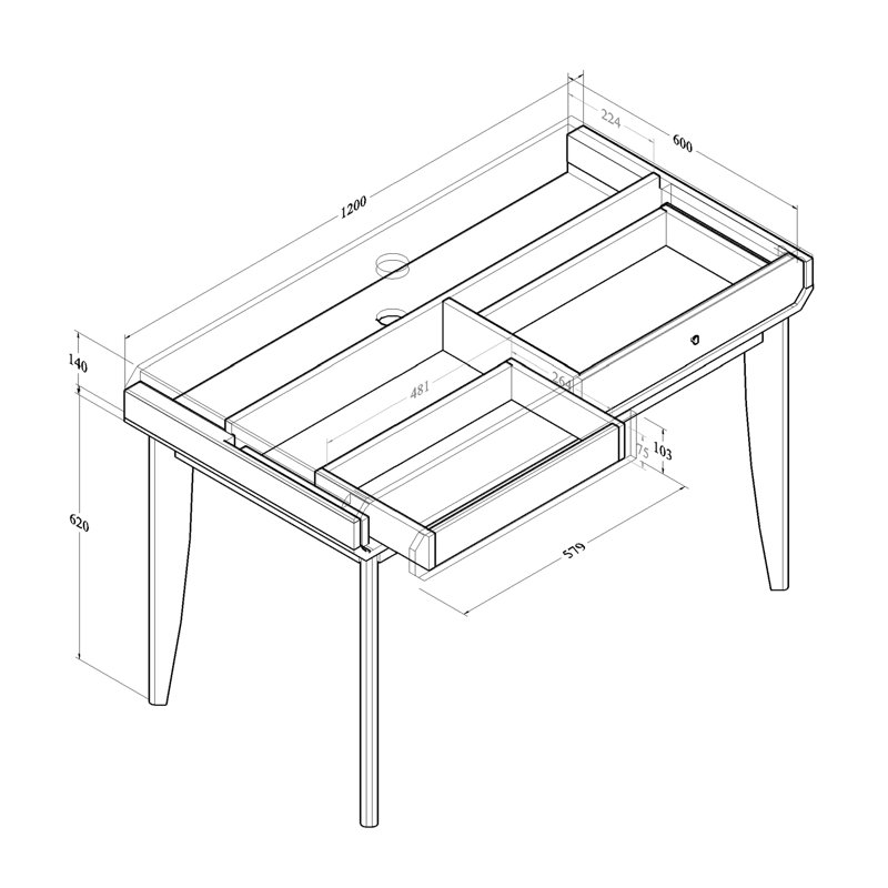 Hedemora Writing Desk