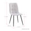 Chaise d'appoint en velours capitonné Steller-2005293416