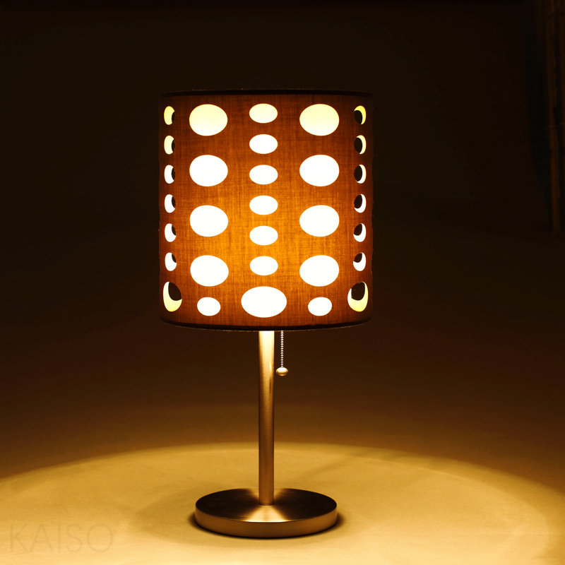 30"H Grey/White Retro Table Lamp