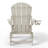 Laguna Outdoor Folding Adjustable Adirondack Chair With Cup Holder & Hideaway Ottoman (Set Of 2)-118474704