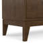 Meuble télé basse en bois massif de style Mid-Century pour téléviseur de 80 po ou moins Harper