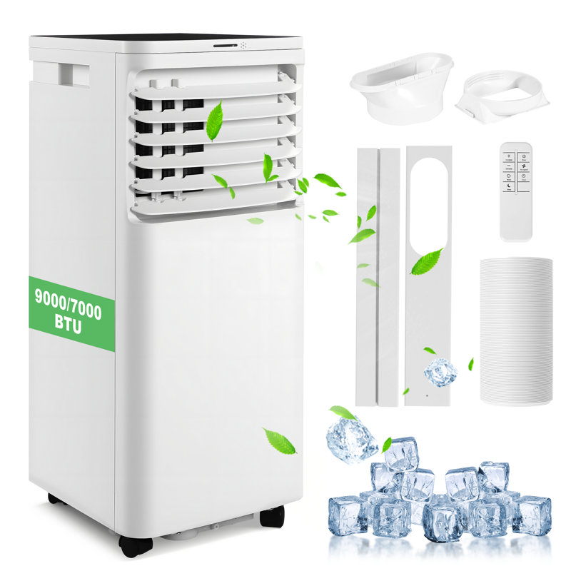 7000 BTU Portable Air Conditioner 3-in-1 with Dehumidifier & Fan Mode