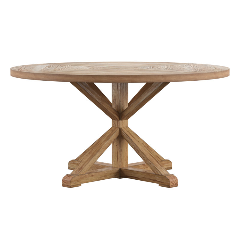 Ashbaugh Pine Round Dining Table, 59.52" L x 59.52" W, Natural