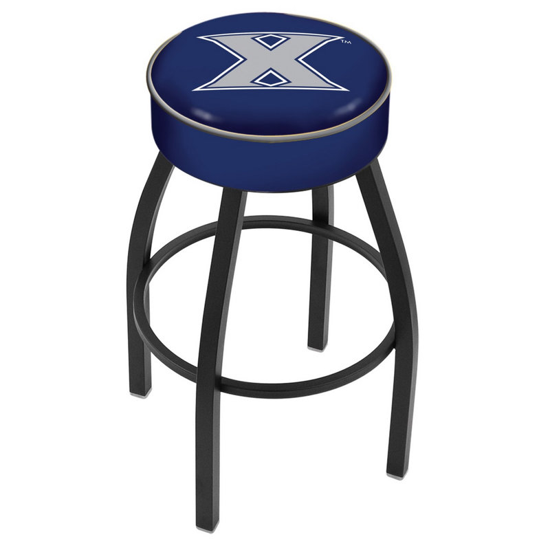 Tabouret de bar et de comptoir NCAA, Xavier, Noir, Tabouret de bar (assise de 30 po de hauteur)