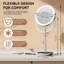 Round Freestanding Makeup / Shaving Mirror