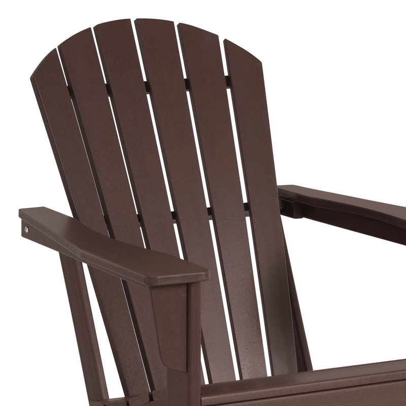  Chaise Adirondack en plastique Altura, Marron foncé