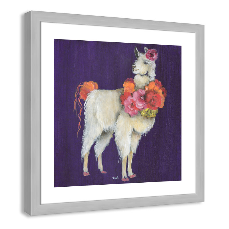 Art sur toile little, H 24,5 po x l 24,5 po x P 0,625 po, Cadre argenté