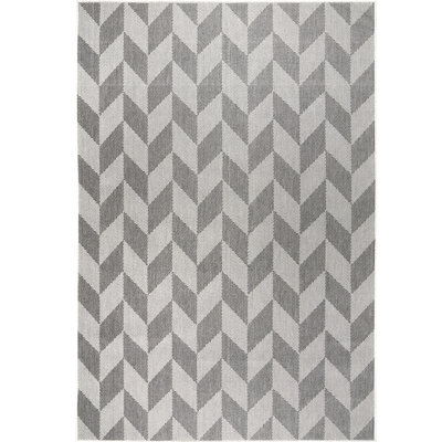 Tapis d'intérieur / extérieur à motif géométrique transitionnel Sofia Holly pour patio Nicole Miller New York