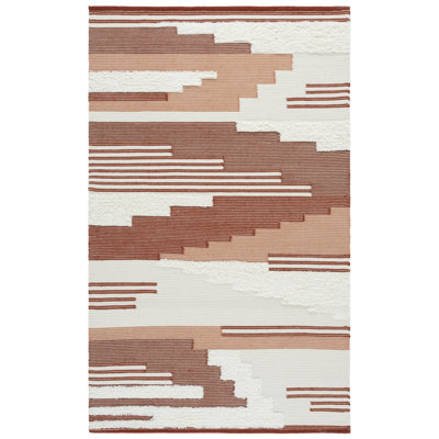 Kenya 280 Hand Woven 80% Wool; 20% Cotton Geometric Rug