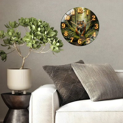 Horloge murale tigre 12 po