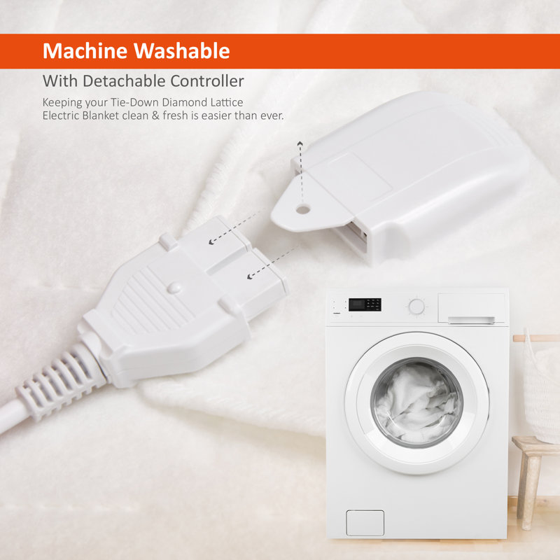 Warmer Diamond-Lattice Electric Blanket, W65 x L135cm