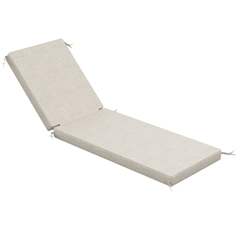 Sunbrella® Outdoor Chaise Cushion, Cast Silver, 23" W x 75" D