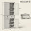 Armoire de cuisine 72 po