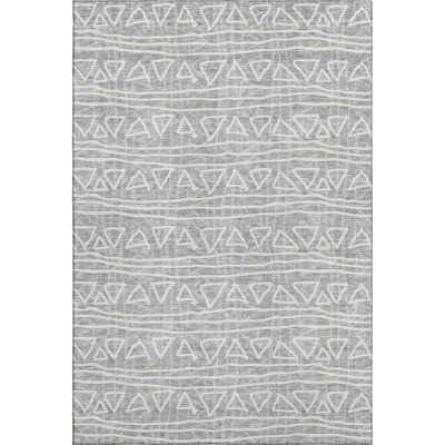 Premium Machine Washable Prisco Gray Rug