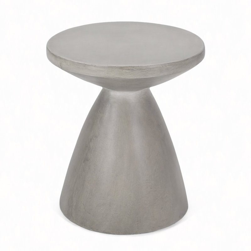Outdoor Lightweight Concrete Side Table