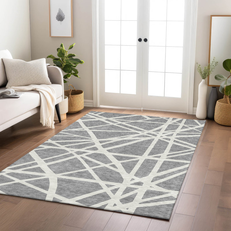 Machine Washable Indoor/Outdoor Chayden ACN1040 Rug, Rectangle 2'6" x 3'10"