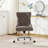Modern Chenille Upholstered Tufted Button Home Office Chair, Adjustable Desk Chair Swivel Office Chair-1644359277