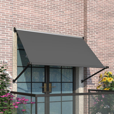 Manual Outdoor Awnings For Door Entrance