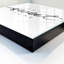 Key storage box, Opens to the left, 30x30x5, White, A simple black and white inscription full of elegance, 