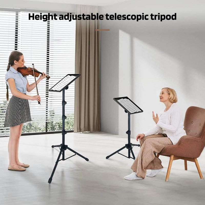 Adjustable Height Projector Stand with Large Platform Foldable Laptop Tripod Stand for Office Home DJ Racks