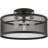 3 Semi Light Flush mount ceiling light fixture & Stainless Mesh Shade-1652435178