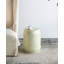 Tabouret cylindrique Capiz à rayures - bleu, finition nacrée