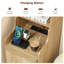 Table de chevet de 54 po de hauteur avec station de charge, 2 tiroirs, 3 tablettes de rangement ouvertes-211440732