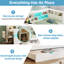 Multi-functional Daybed With Desk, Charging Ports & Storage, 90/135 X 190 Cm