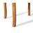 Dani Solid Wood Round Patio Table with Built-In Lazy Susan-1341570959