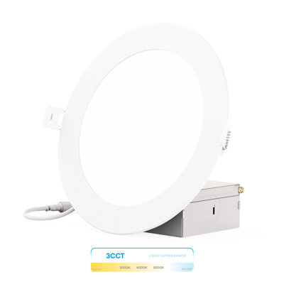 6" Ultra Slim Selectable CCT LED Canless Recessed Lighting Kit