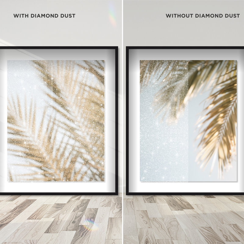 Palm Visions Set Shadowbox Floral & Botanical Print by Oliver Gal, Black Frame, 16 x 20, 25.5"H x 31.5"W, Black Shadowbox