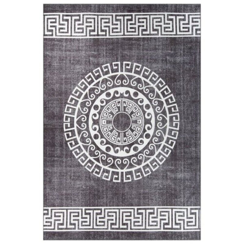 Premium Machine Washable Carpet, 4.6 x 6.2 Feet, 100% Polyester, 1850 g/m² | Pile Height: 0.2 Inches | Eco-Friendly Recycled Poly Cotton Underside | Perfect for Living Room, Bedroom, and High-Traffic Areas