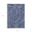 Tapis intérieur / extérieur lavable à motif cachemire bleu marine et bleu ciel HomeRoots 3 pi x 5 pi